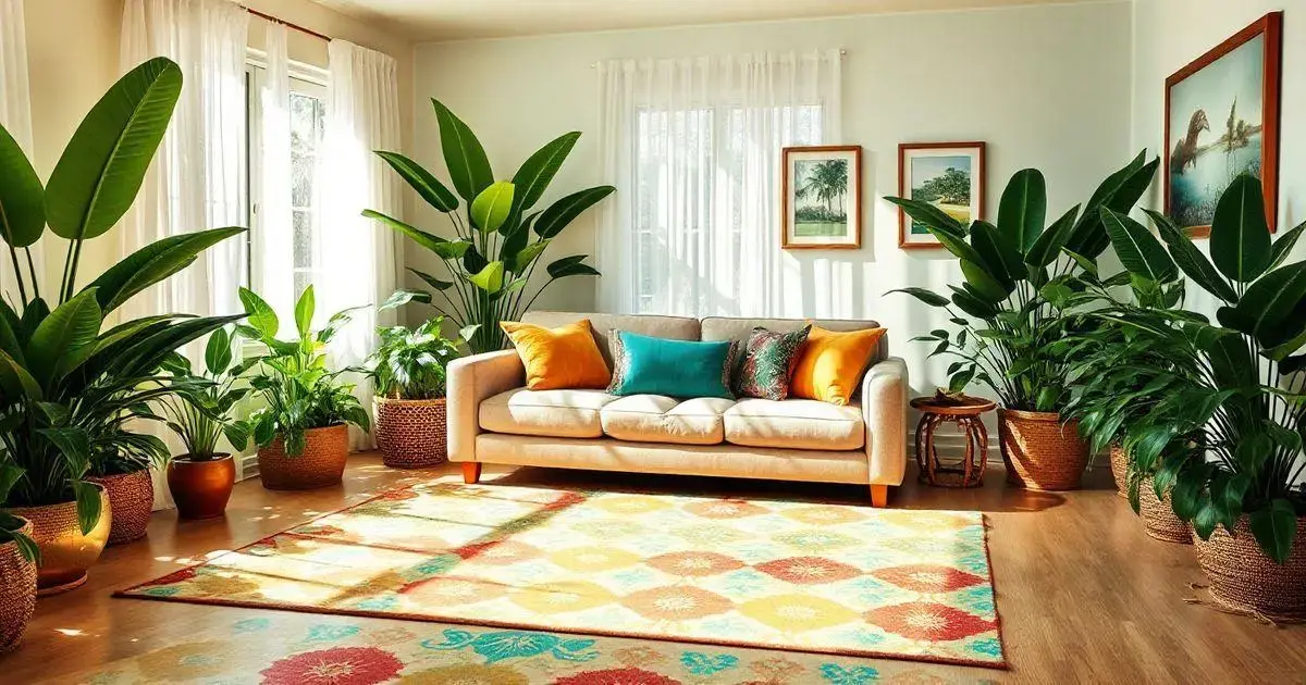 Descubra como a decoração tropical pode transformar sua sala