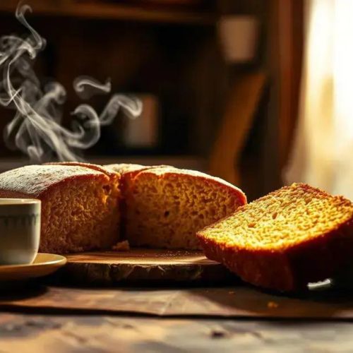 Bolo de fubá cremoso