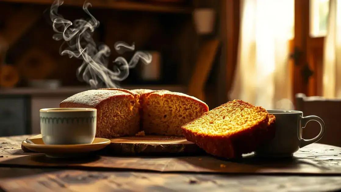 Bolo de fubá cremoso